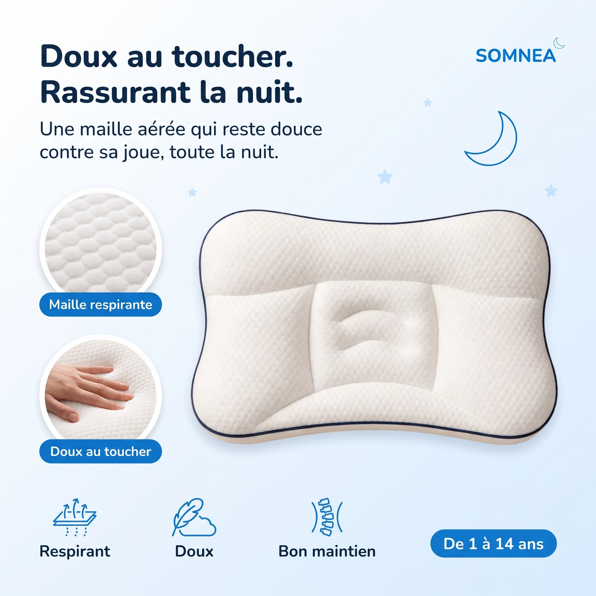 Doux au toucher, rassurant la nuit