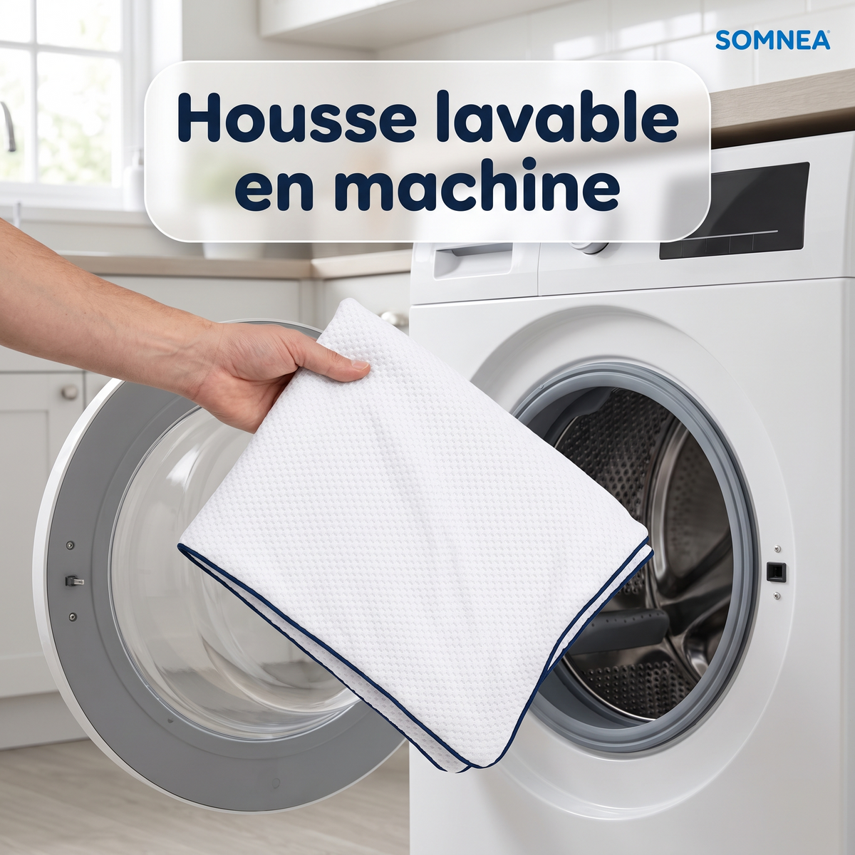 Housse de l'oreiller SOMNEA lavable en machine