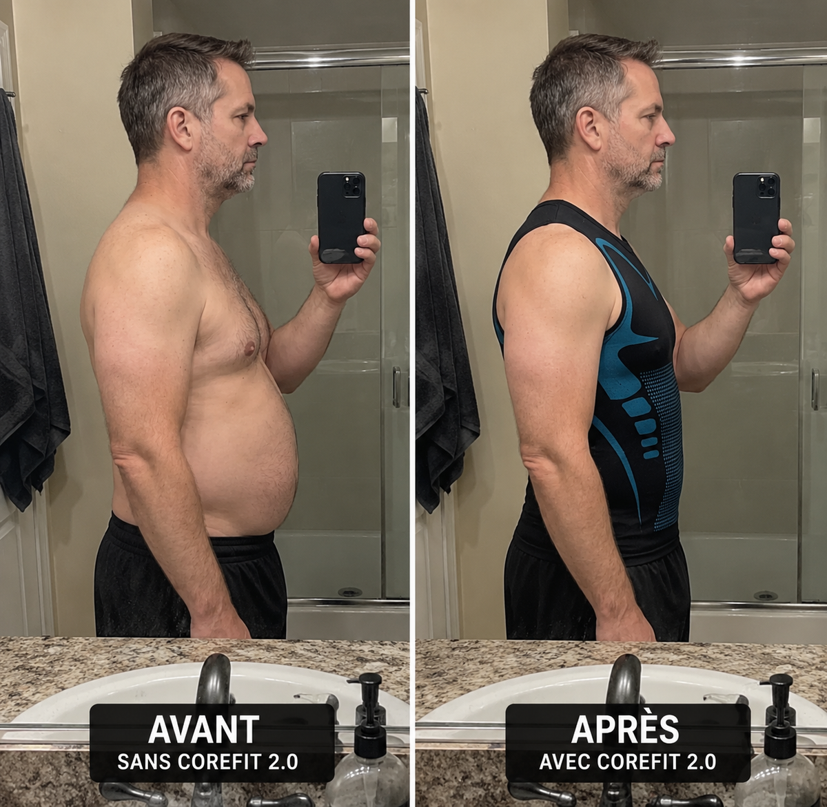 Débardeur gainant - CoreFit 2.0