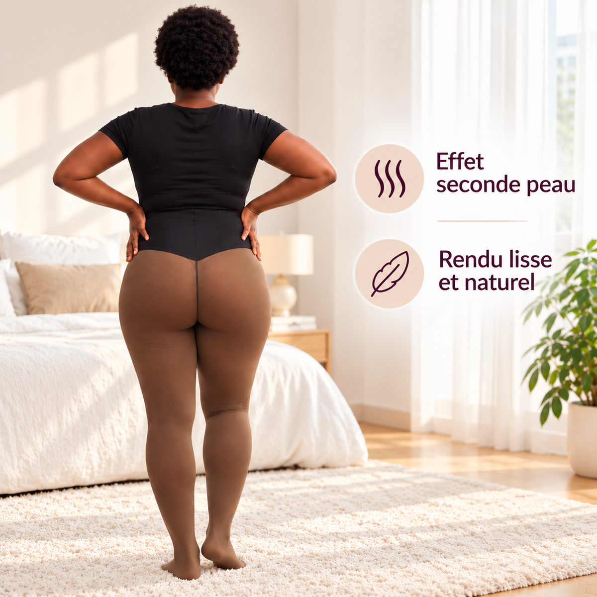 Sculptéa - Collant thermique sculptant effet peau nue