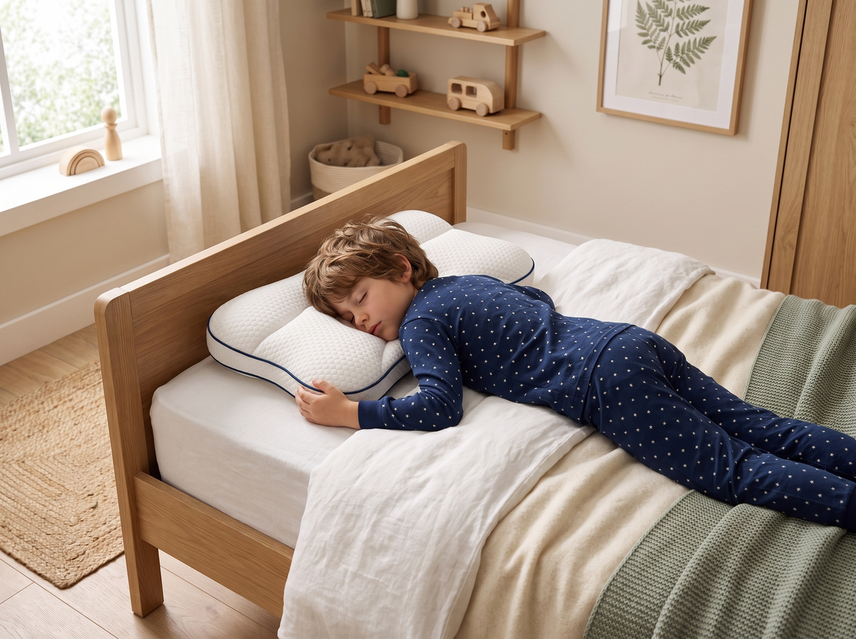 Enfant endormi sur l’oreiller SOMNEA